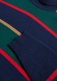 Paul Stuart Wool Regimental Stripe Turtleneck, thumbnail 3