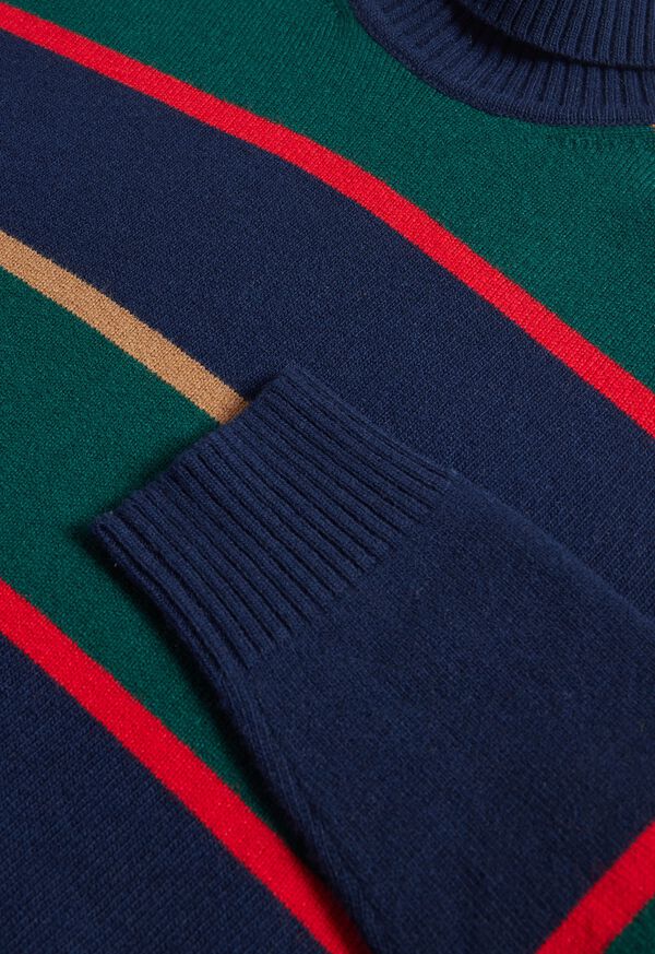 Paul Stuart Wool Regimental Stripe Turtleneck, image 3