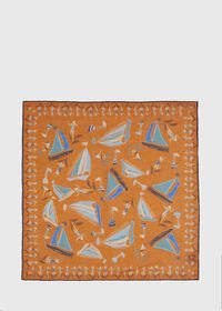 Paul Stuart Vintage Beach Scene Pocket Square, thumbnail 3