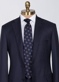 Paul Stuart Woven Silk Tossed Medallion Tie, thumbnail 2