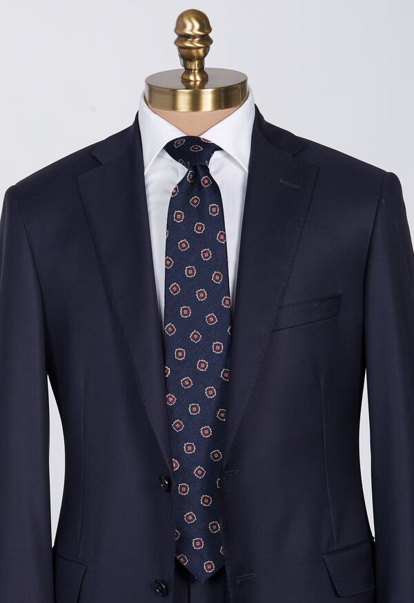 Paul Stuart Woven Silk Tossed Medallion Tie, image 2