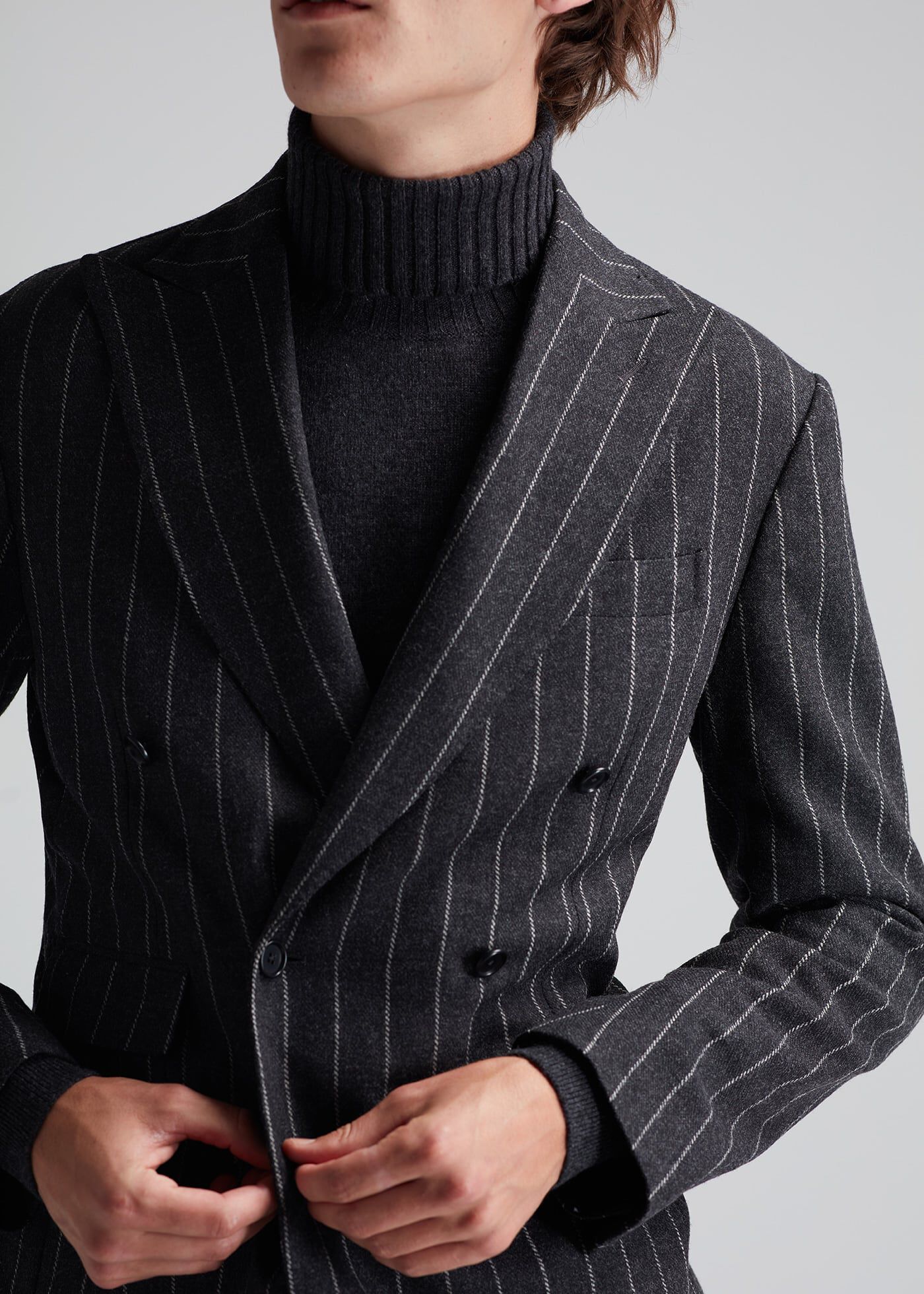 Double Breasted Stripe Suit