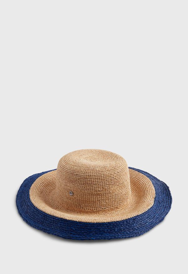 Paul Stuart Sun Hat With Wide Contrast Brim, image 1