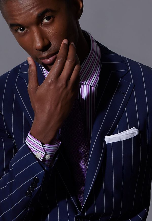 Paul Stuart Habotai Silk Paisley Pocket Square, image 2