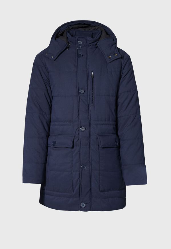 Paul Stuart Belsetta Quilted Parka with Removable Hood, image 1