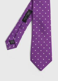 Paul Stuart Silk Shantung Dot Tie, thumbnail 1
