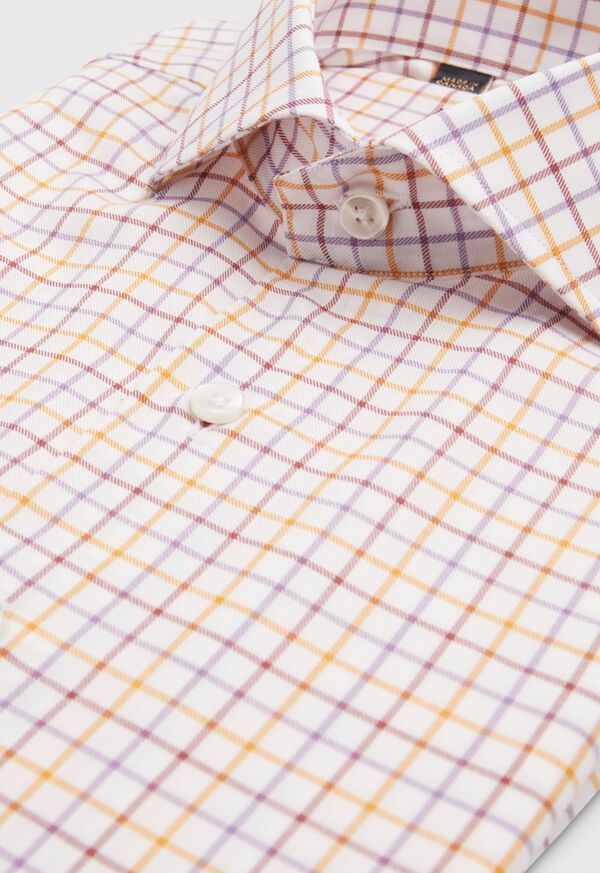 Paul Stuart Cotton 3-Color Tattersall Sport Shirt, image 2