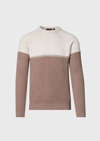 Paul Stuart Cashmere Two Tone Crewneck Sweater, thumbnail 1