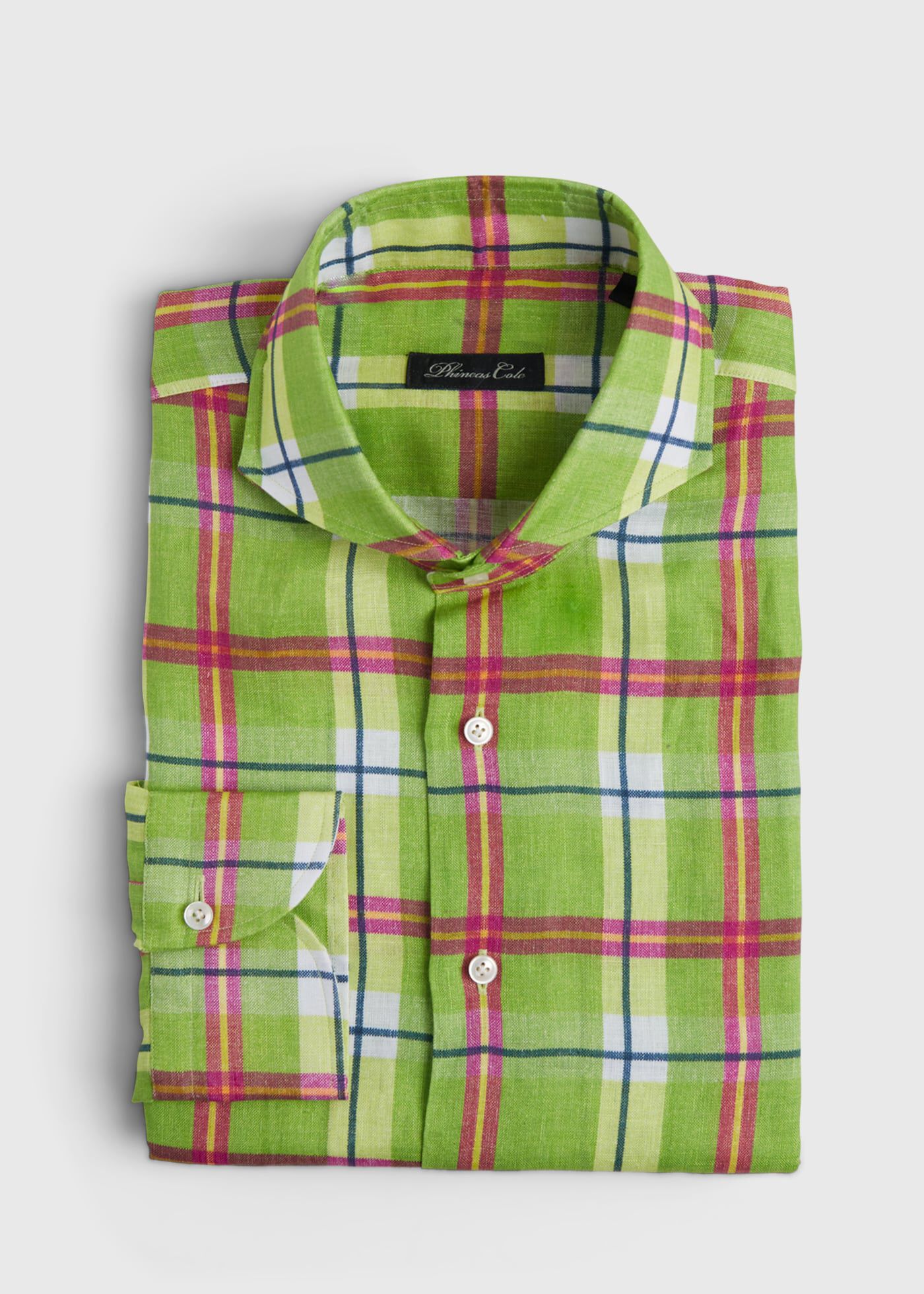 Lime green plaid shirt 2025
