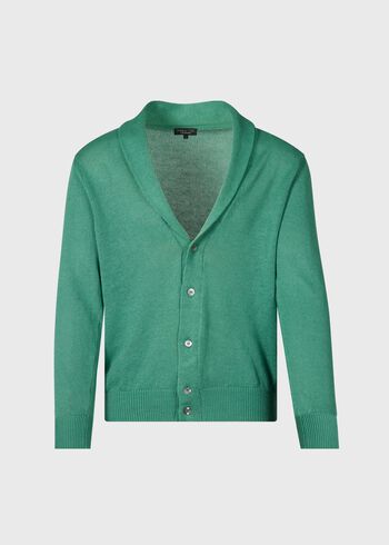 Paul Stuart Linen & Cotton Shawl Collar Cardigan