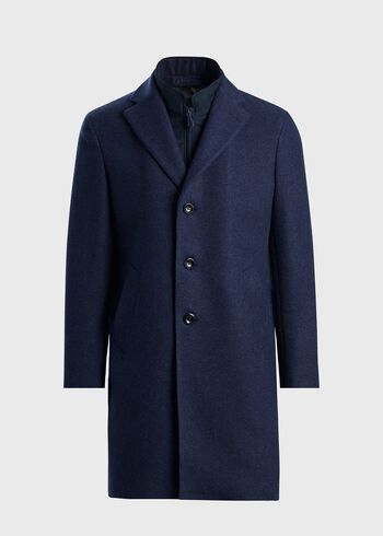 Paul Stuart Wool & Cashmere Coat with Gilet