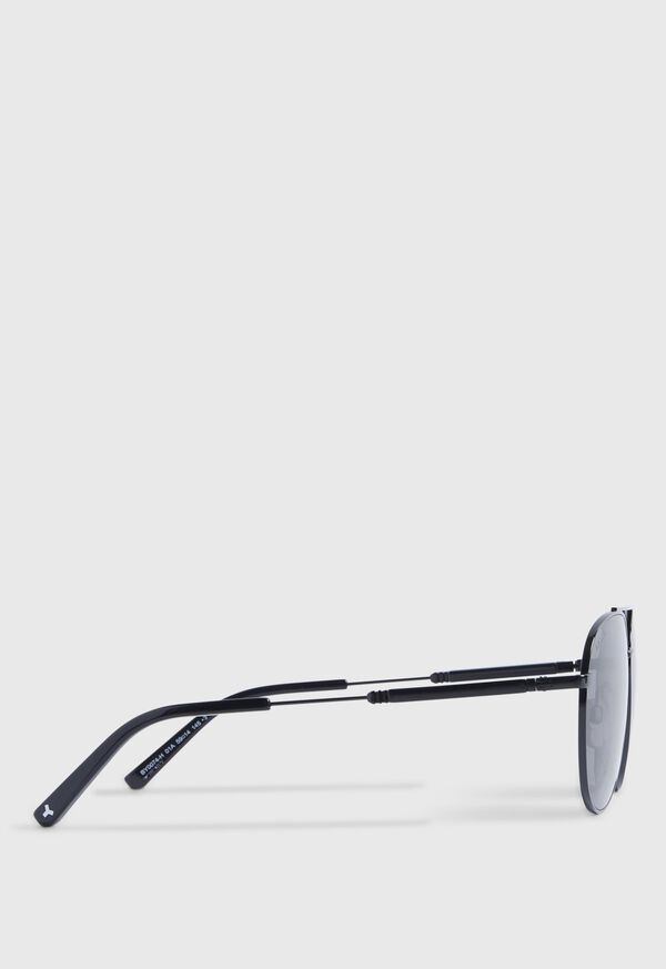 Paul Stuart BALLY Shiny Black Sunglasses with Smoke Lens, image 3