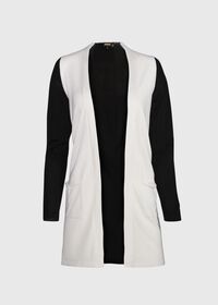 Paul Stuart Contrast Cardigan with Pockets, thumbnail 1