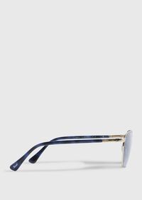 Paul Stuart Persol® Sun Gold Sunglasses with Light Blue Lens, thumbnail 3