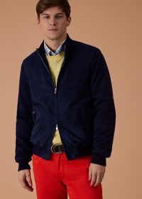 Paul Stuart Suede and Jersey Bomber Jacket, thumbnail 4