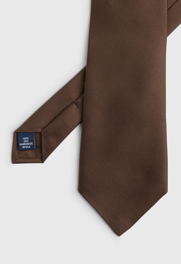 Paul Stuart Solid Silk Twill Tie, image 1