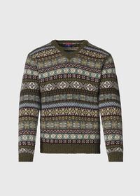 Paul Stuart Fair Isle Shetland Wool Sweater, thumbnail 1