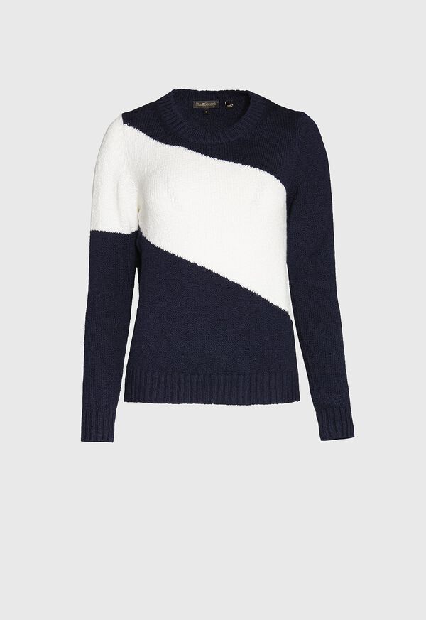 Paul Stuart Boucle Colorblock Sweater, image 1
