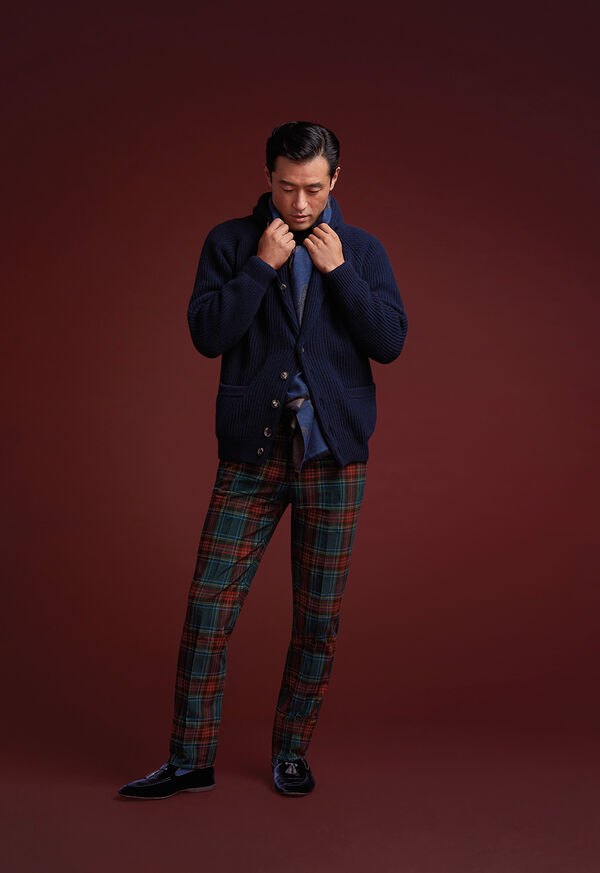 Paul Stuart Ribbed-Knit Shawl Collar Cardigan, image 3