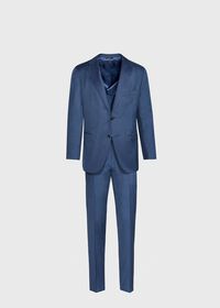 Paul Stuart Mid Blue Bone Suit, thumbnail 1