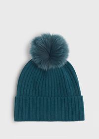 Paul Stuart Cashmere Ribbed Hat, thumbnail 1