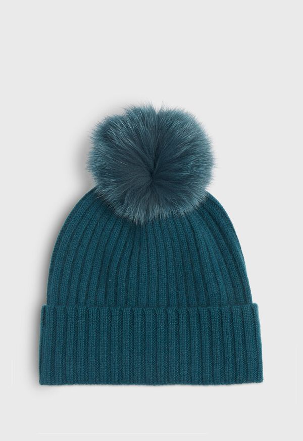 Paul Stuart Cashmere Ribbed Hat, image 1