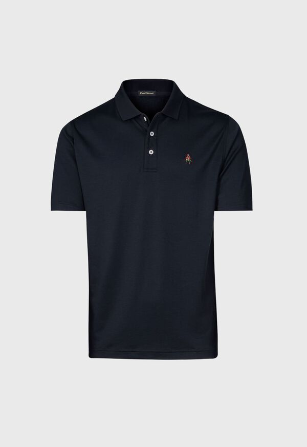 Paul Stuart Pima Interlock Logo Polo, image 1
