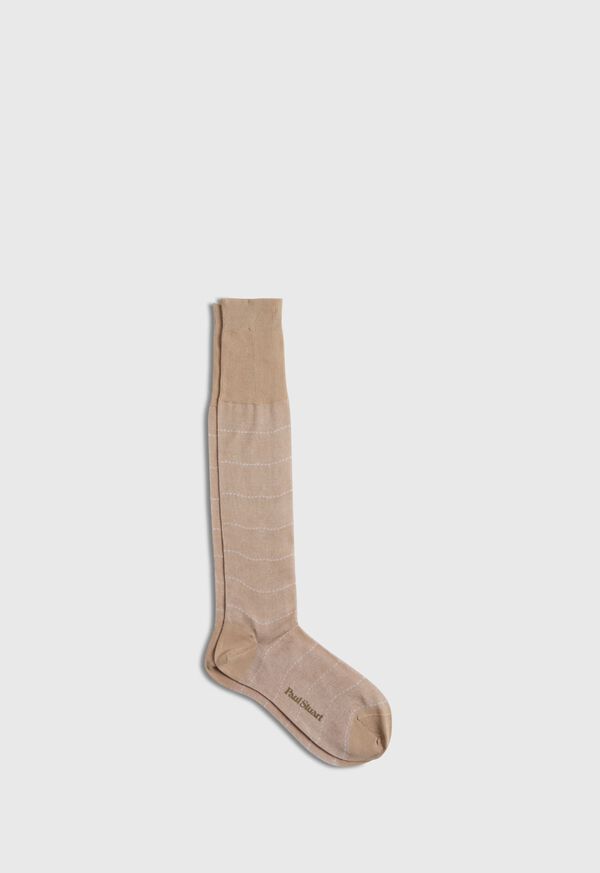 Paul Stuart Cotton Horizonal Dash Stripe Sock, image 1