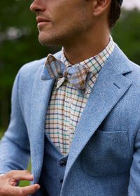 Paul Stuart Tweed Plaid Bow Tie, thumbnail 2