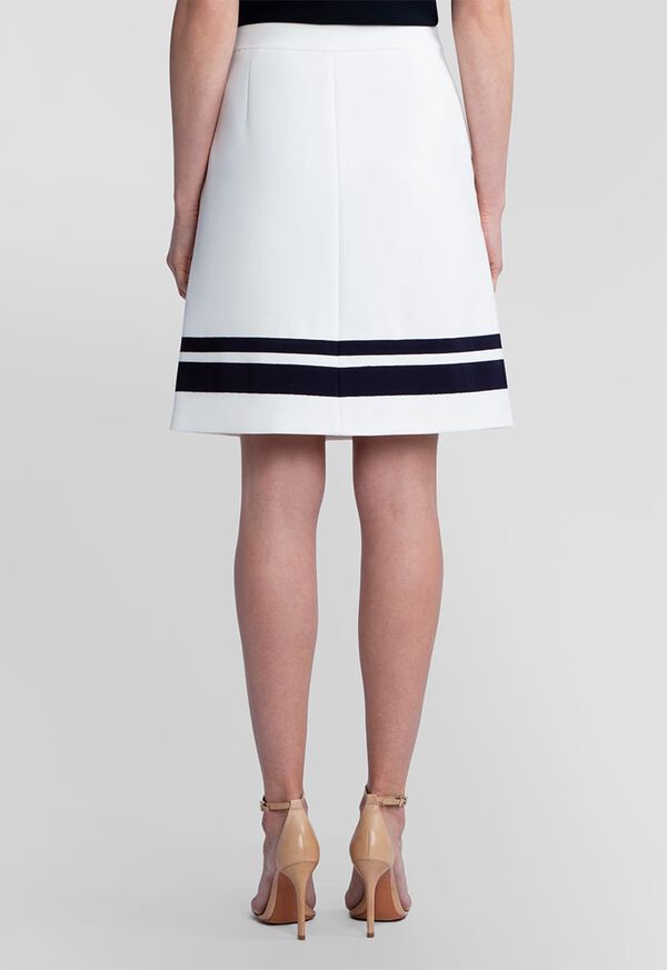 Paul Stuart Striped Hem Pleated Skirt, image 3