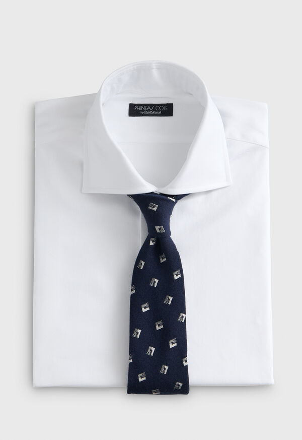 Paul Stuart Deco Square Woven Silk Tie, image 2