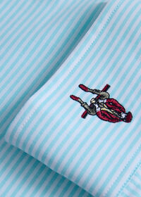 Paul Stuart Striped Oxford Logo Sport Shirt, thumbnail 3