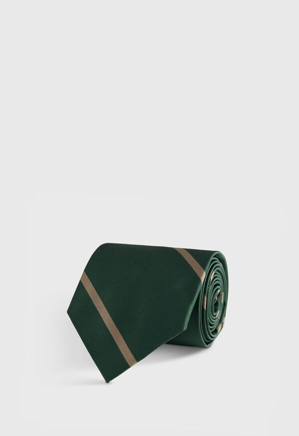 Paul Stuart Woven Silk Regimental Stripe Tie, image 1