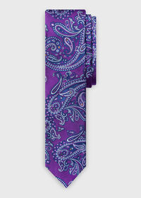 Paul Stuart Paisley Silk Tie, thumbnail 1
