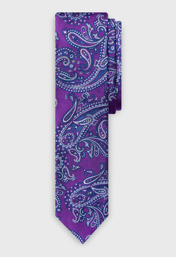 Paul Stuart Paisley Silk Tie, image 1