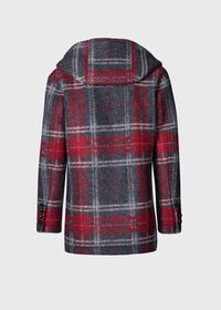 Paul Stuart Plaid Hooded Coat, thumbnail 5