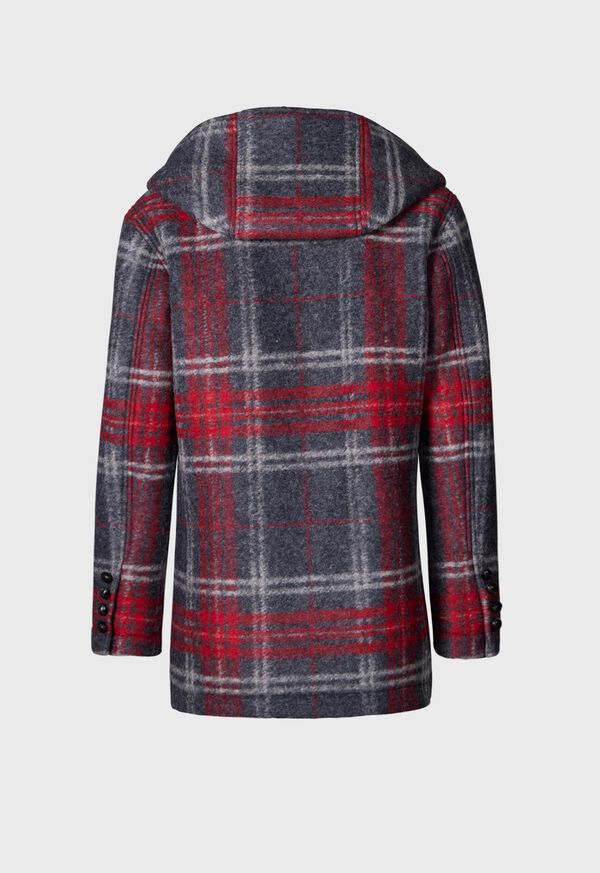 Paul Stuart Plaid Hooded Coat, image 5