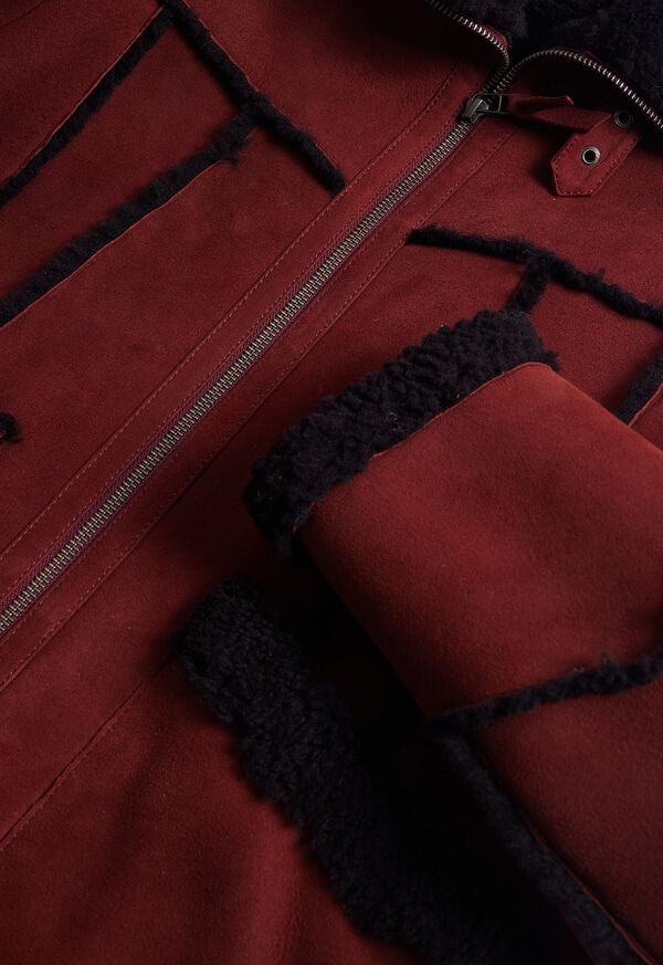 Paul Stuart Shearling Bomber Jacket, image 2