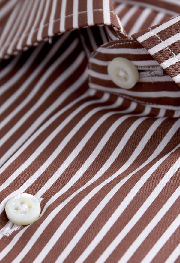Paul Stuart Silky Cotton Stripe Sport Shirt, image 2