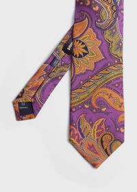 Paul Stuart Silk Paisley Print Tie, thumbnail 1