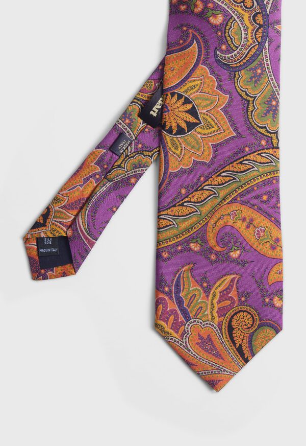 Paul Stuart Silk Paisley Print Tie, image 1
