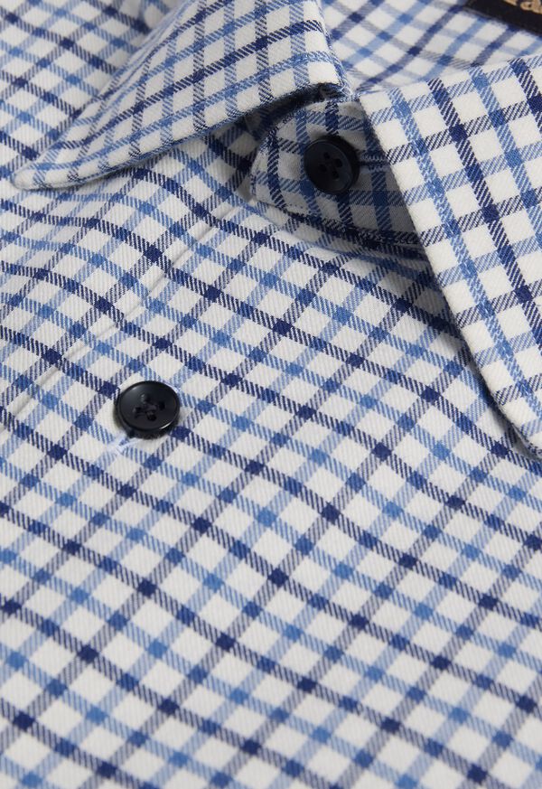 Paul Stuart Cotton Flannel Check Sport Shirt, image 2