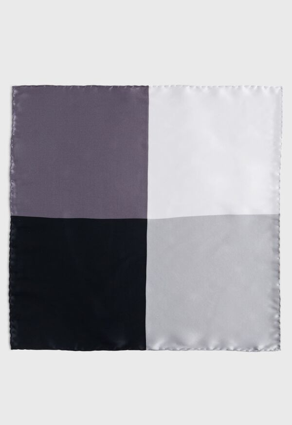 Paul Stuart Four Color Satin Pocket Square, image 4
