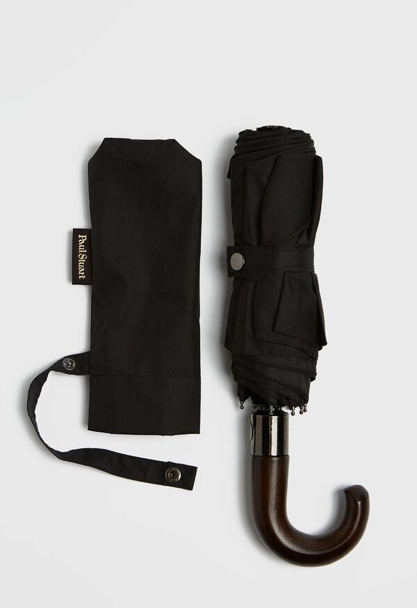 Paul Stuart Automatic Umbrella with Wood Handle, image 1