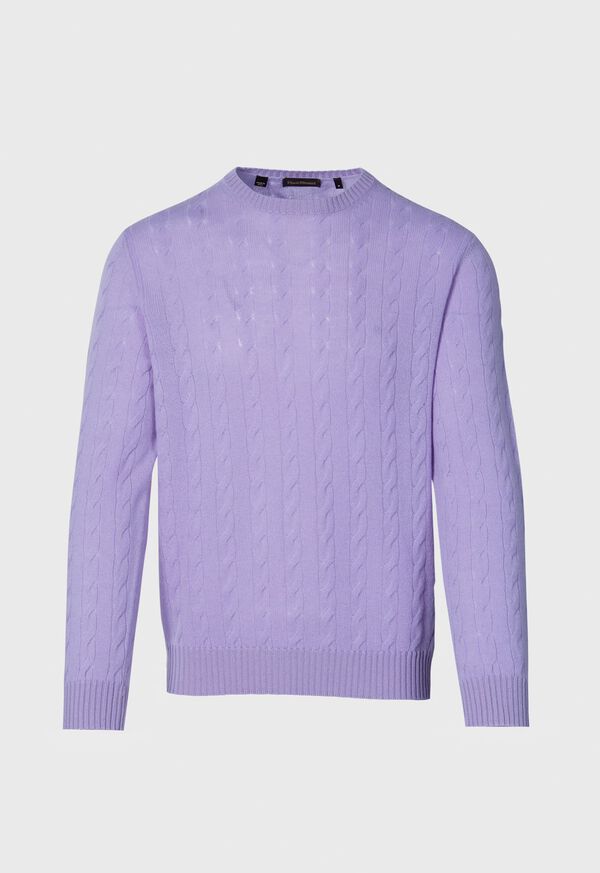 Paul Stuart Cashmere Cable Crewneck Sweater