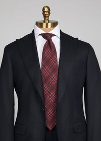 Paul Stuart Wool Plaid Tie, thumbnail 2