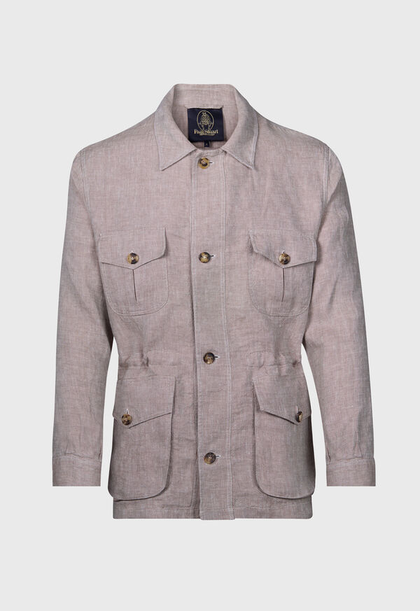 Paul Stuart Linen Safari Jacket, image 1