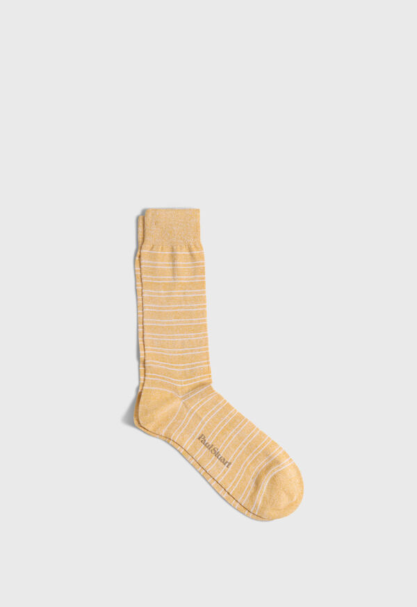 Paul Stuart Linen & Cotton Double Stripe Sock, image 1