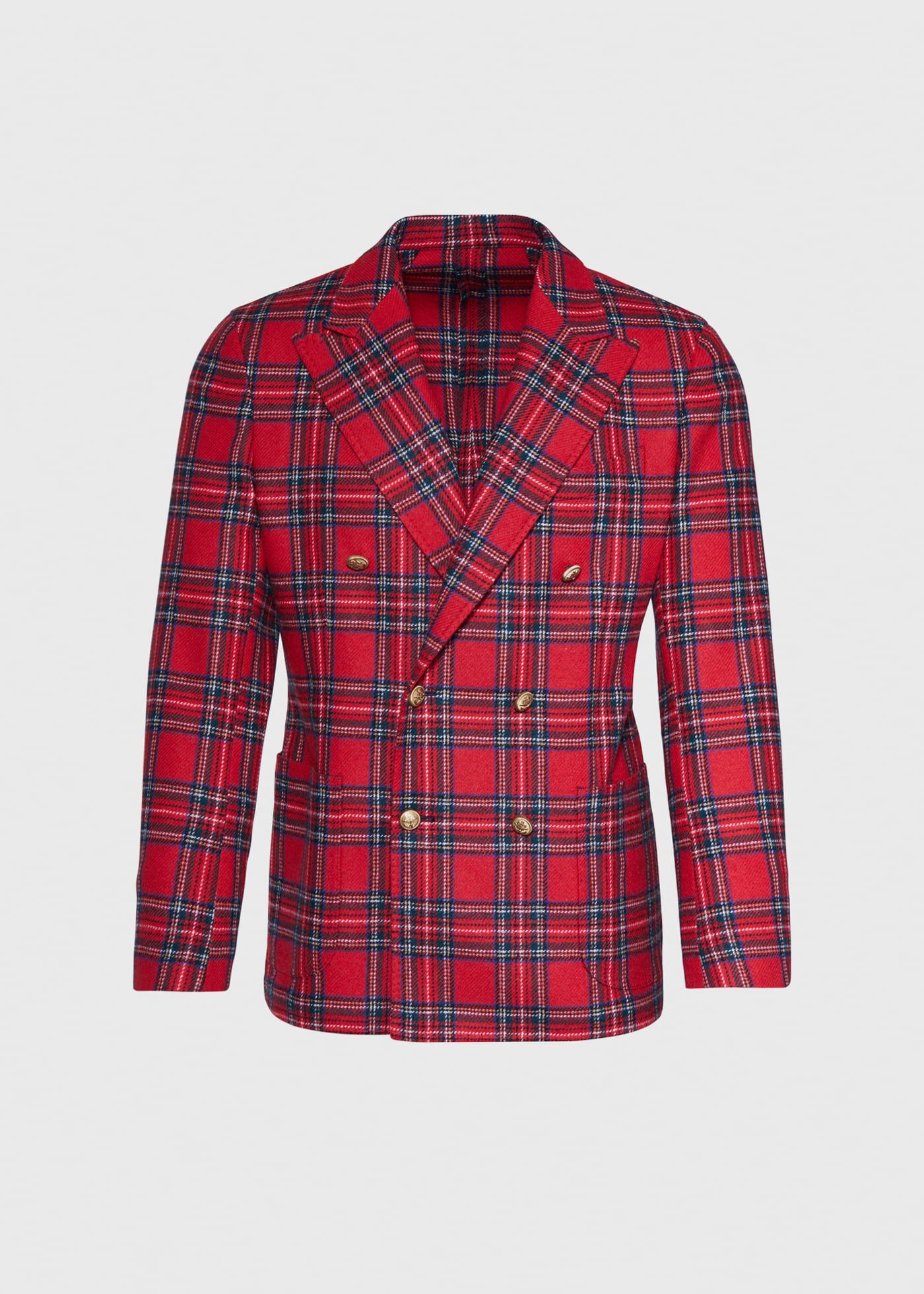 Red double breasted jacket outlet