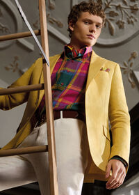 Paul Stuart Linen Plaid Sport Shirt, thumbnail 2